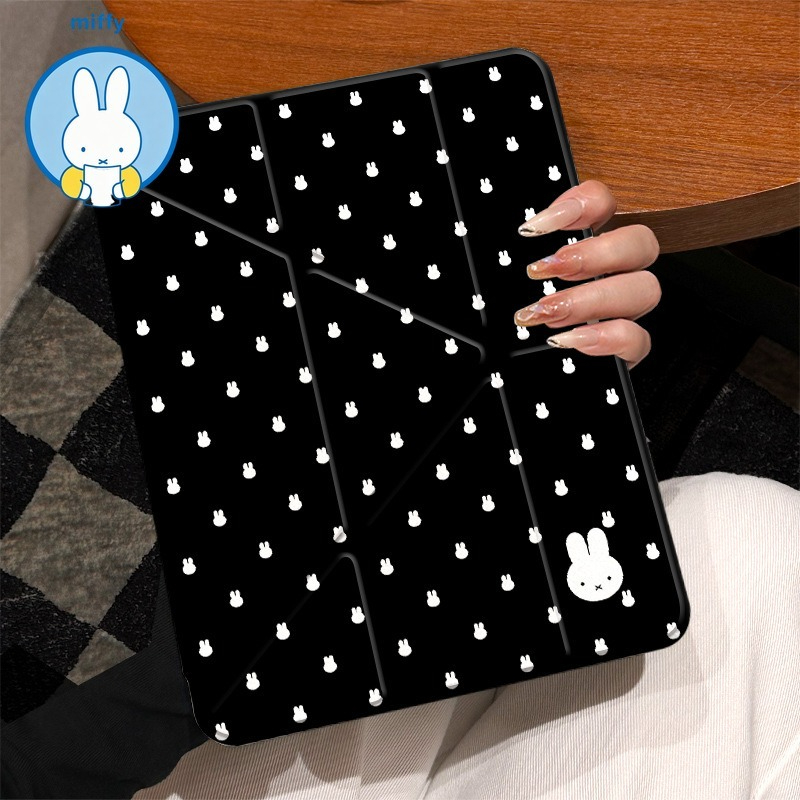 Fire Tablet Accessories - Schattige Miffy-tablethoes voor iPad, beschermhoes voor