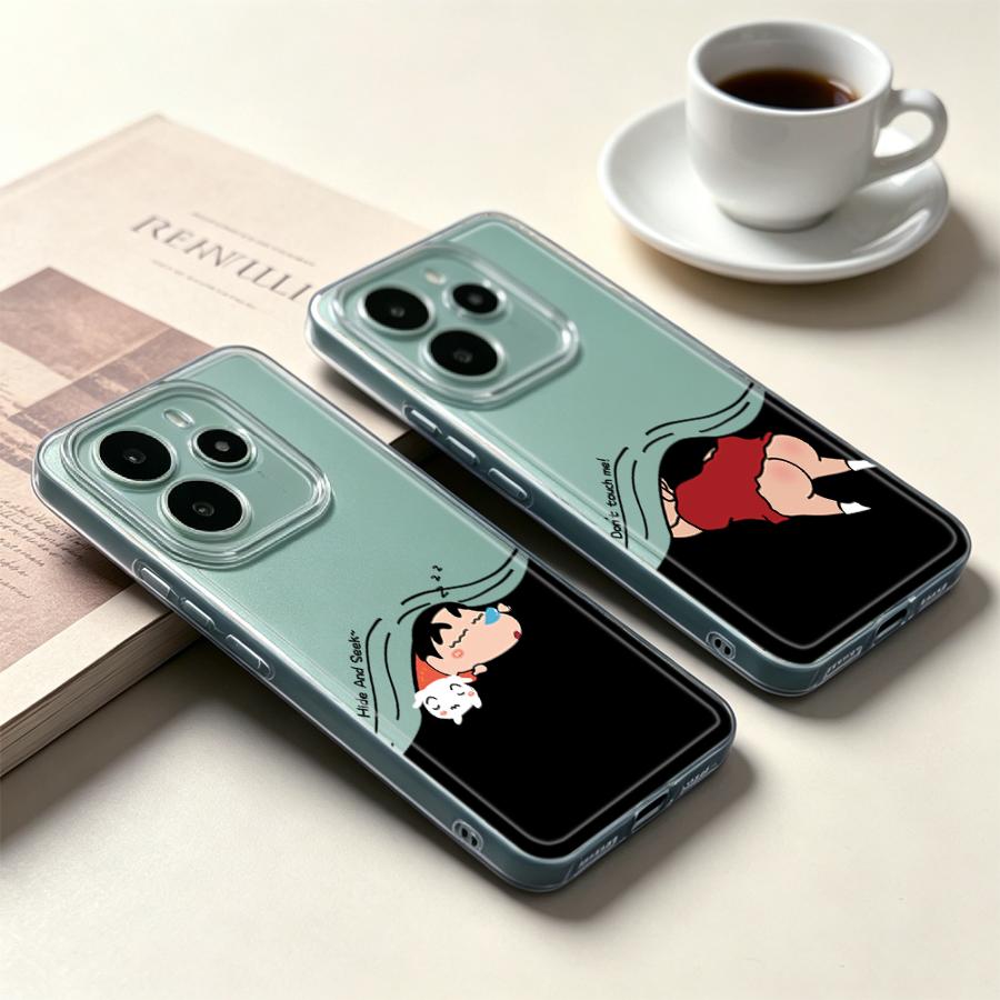 Tablet And Accessories Case - Cartoon Shin-ChanS zachte telefoonhoesje voor Xiaomi