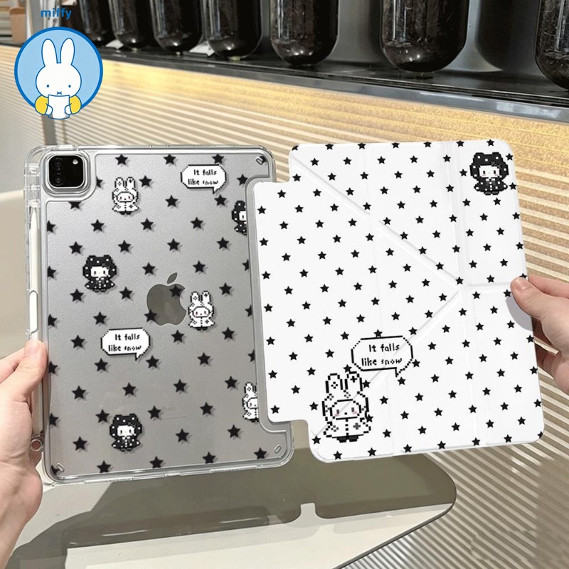 Fire Tablet Accessories - Kawaii Miffy Pixel Tablet Beschermhoes voor