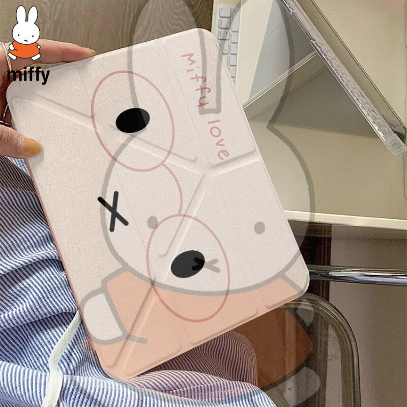 Fire Tablet Accessories - Cartoon Miffy Ipad tablet beschermhoes met