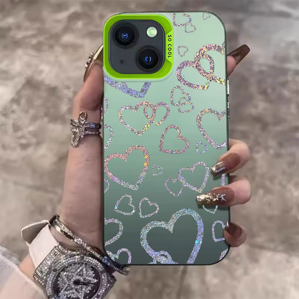 Kleurrijke hoes met hartprint  - Tablet And Accessories Case recensie en prijs