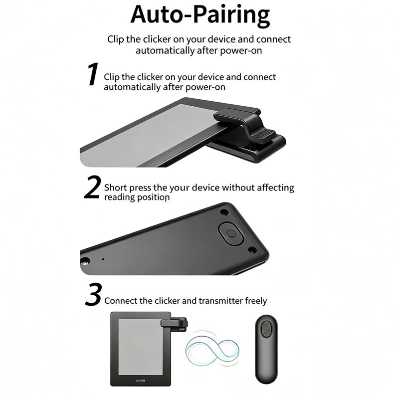 DTB7 Clip-on Bluetooth Page Tu - Tablet Reading Accessories recensie en prijs